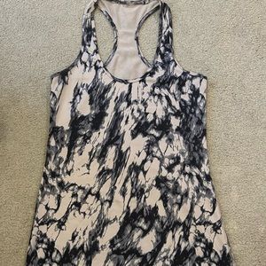 Lululemon CRB Cool Racer Back Tank Top *Great Granite Mojave Black*